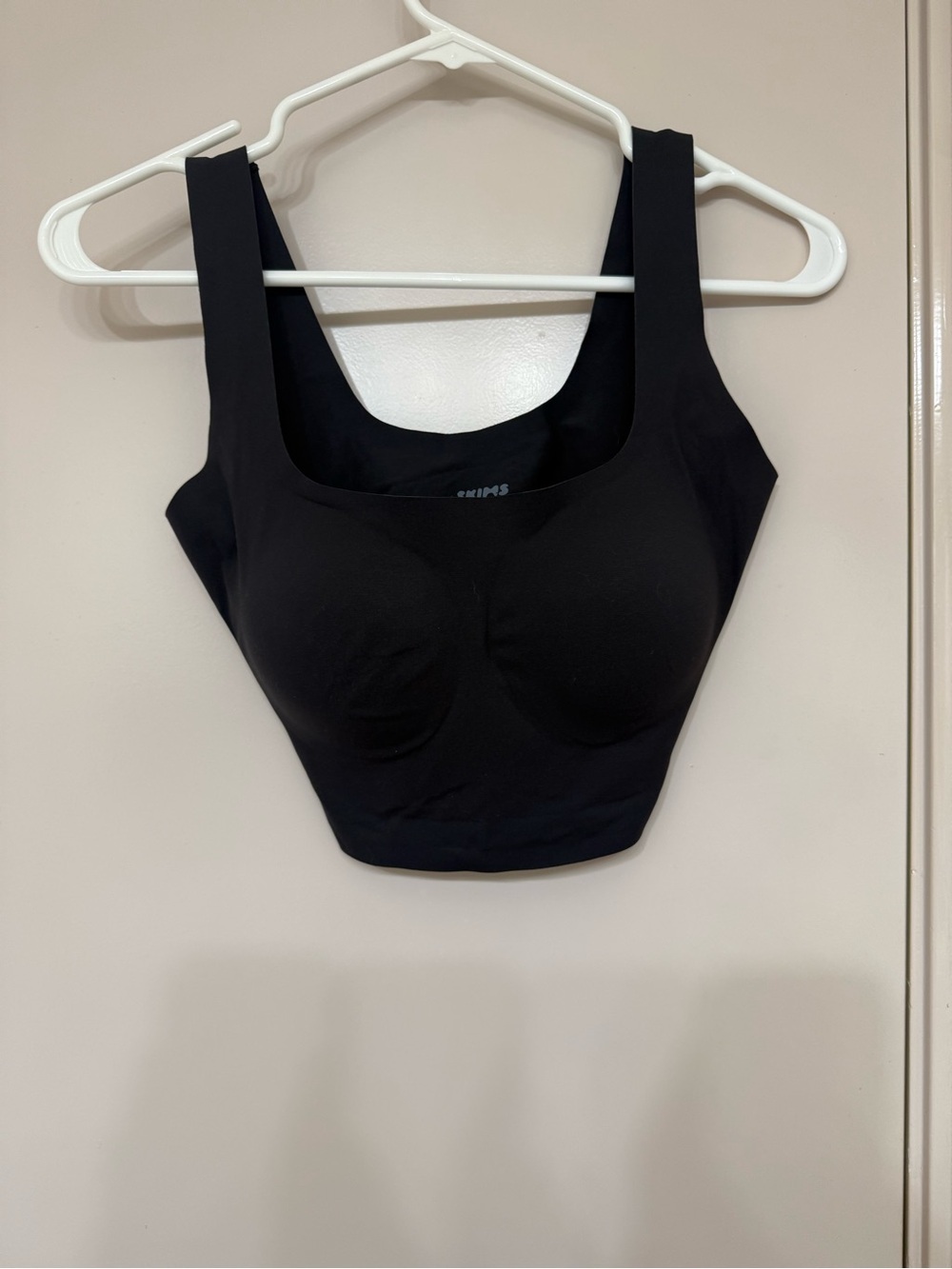 SKIMS Black Longline Seamless Scoop Bralette